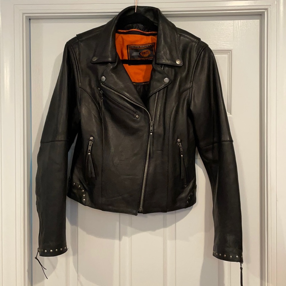 Used first classics genuine leather jacket